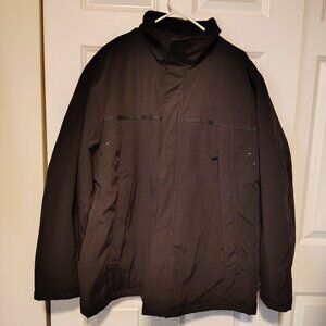 Men's Calvin Klein Heavy Duty Water Resistant Quilted Lined Winter Coat Black
